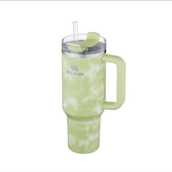 LIMITED EDITION- Citron Tie Dye Stanley 40oz Quencher H2.0 Tumbler with handle - Picture 2 of 3